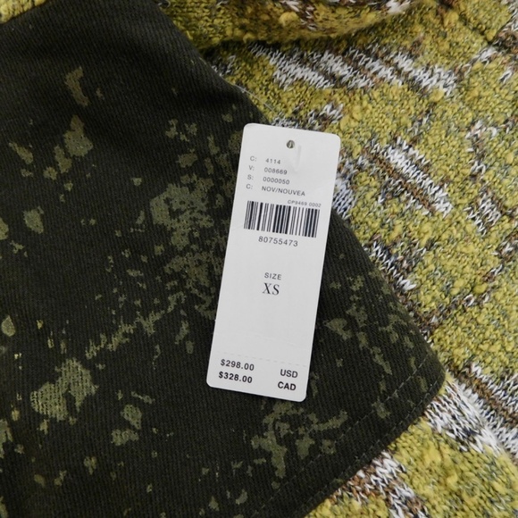 NWT!! Anthropologie PILCRO Embroidered Phoenix Sweater Jacket Boho X-Small - Picture 11 of 15